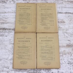 The Quarterly Journal Of Economics 1915 Full Year Set